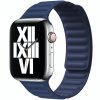 6894 innocent leather link apple watch band 42 44 45 mm navy blue