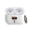 25839 2 karl lagerfeld silicone airpods pro case white