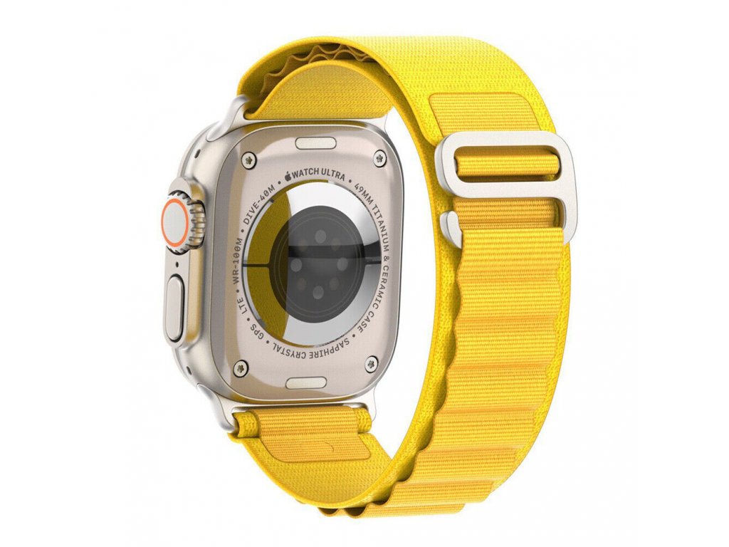 Watch Ultra GPS + Cellular 49mm Titanium Case with Yellow Ocean Band -  alphastore Kuwait