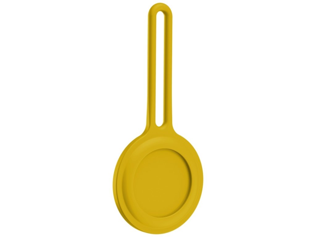 8658 innocent silicone side case for airtag yellow