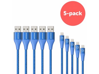 1251 innocent flash fastcharge lightning kabel 1 5m 5 pack blue