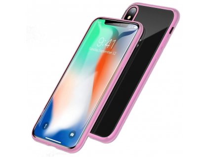 1317 innocent durable magnetic case 9h iphone xs max ruzovy