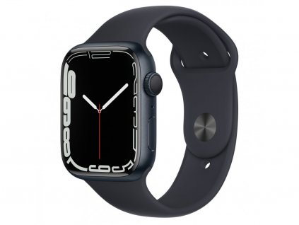 19401 apple watch series 7 gps 45mm midnight aluminium case with midnight sport band regular swap