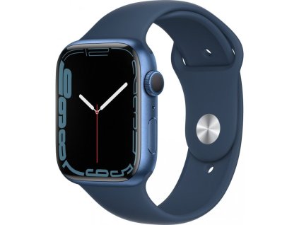 19569 apple watch series 7 gps 45mm blue aluminium case with abyss blue sport band regular swap