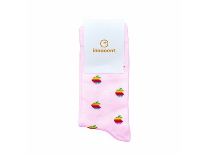 2478 innocent isocks apple retro 8bit velkost 37 41 ruzova velkost 37 41