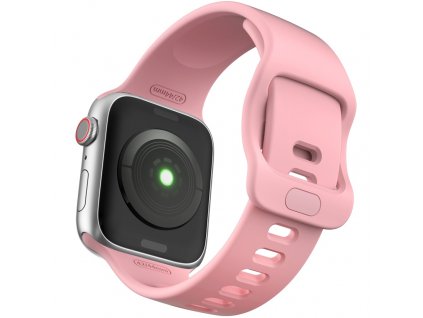 3879 innocent sportovy silikonovy remienok na apple watch 42 44 45 49 mm ruzovy