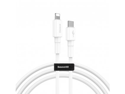 4218 baseus mini white type c to lightning cable pd 18w 1m