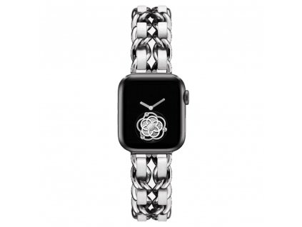 6093 innocent kozeny remienok na hodinky apple watch style 42 44 45 49 mm strieborny