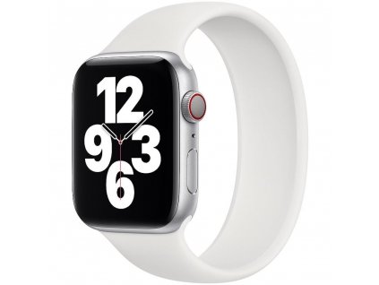 6849 innocent silicone solo loop apple watch band 40 41 42mm white m 143mm