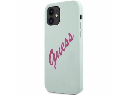 Guess Silicone Vintage Case iPhone 12 mini - Mint