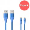 1245 innocent flash fastcharge lightning cable 1 5m 2 pack blue