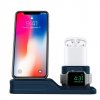 1662 innocent powerhub iphone apple watch airpods charging dock navy blue