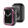 Innocent világító átlátszó Case Apple Watch Series 7/8 41 mm - rózsaszín