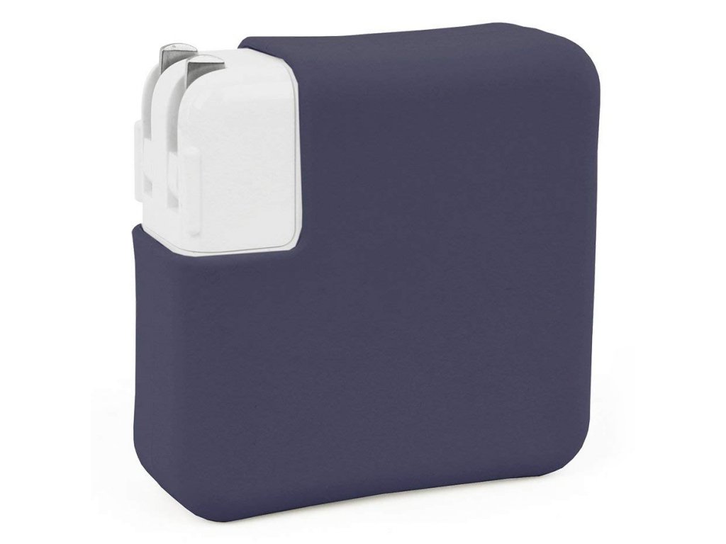 Silicone MacBook Charger Case for Pro 13" USB-C - Navy blue