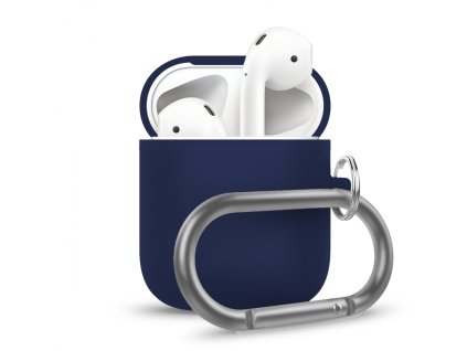 Innocent California Silicone AirPods Case with Carabiner - Navy blue