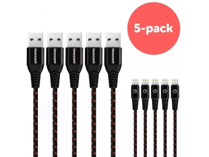Innocent Adventure Extreme FastCharge Lightning Cable 1,5m 5-pack