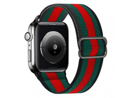 Innocent Sport Fit Apple Watch Band 42/44/45/49mm - Green/Red Stripe