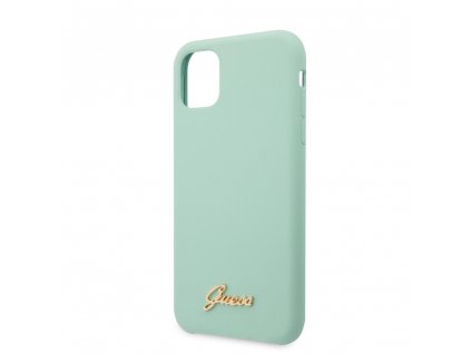 Guess Silicone Vintage Case iPhone 11 Pro Max - Mint