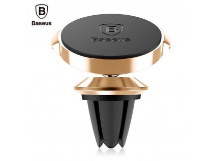 Baseus Small Vent Clip Ears Series Magnetic Suction Bracket - Gold
