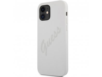 8409 guess silicone vintage case iphone 12 mini white