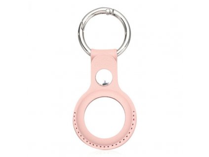 8739 innocent leather ring case for airtag pink