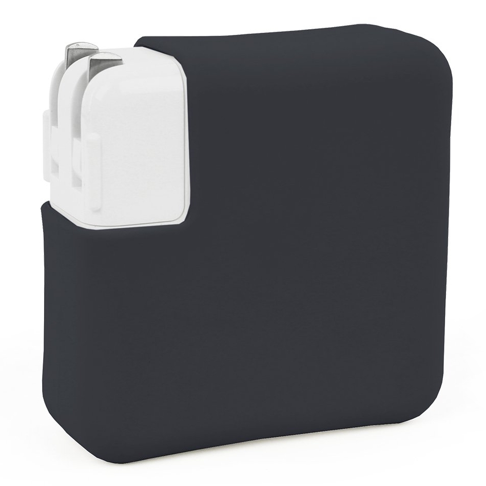 JRC Silicone MacBook Charger Case for Pro 15" USB-C - Black