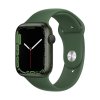 apple watch series 7 gps 45mm green aluminum clover sport band 34fr screen usen 3 2
