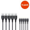 3702 innocent magic duratek lightning cable 1 5m 5 pack black