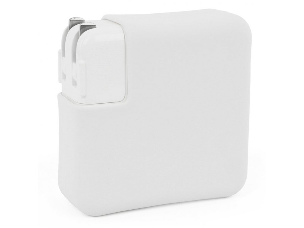 Silicone MacBook Charger Case for Pro 13" USB-C - White
