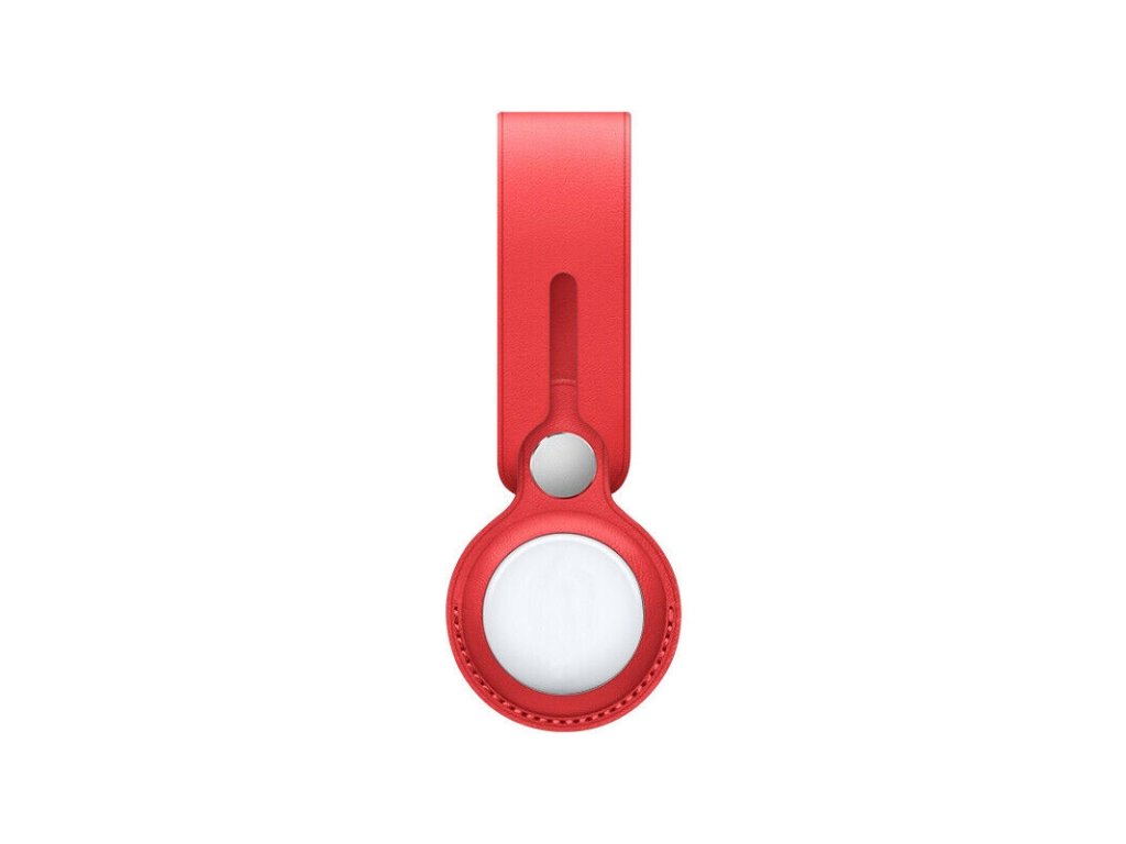 8757 innocent leather loop case for airtag red