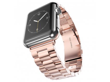 1239 innocent folding clasp apple watch band 42 44 45 49mm rose gold