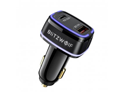 eng pl Car Charger BlitzWolf BW SD8 USB USB C 100W black 21739 1