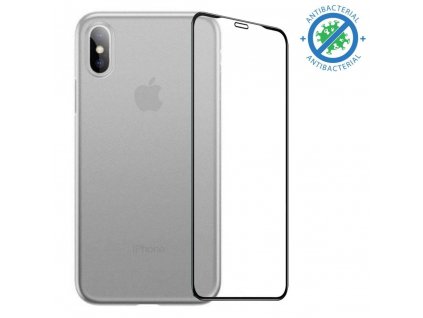 4674 niewinny, cienki, antybakteryjny zestaw 360 iphone xs max przezroczysty