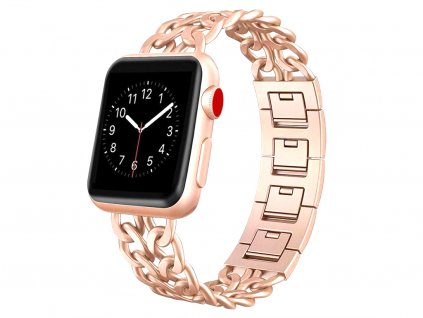 6114 1 innocent style apple watch band 42 44 45 49 mm rose gold