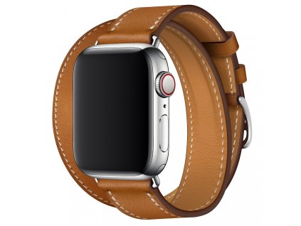 Innocent Double Leather Strap Apple Watch Band 38/40/41mm - brown