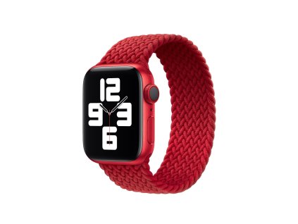 Innocent Braided Solo Loop Apple Watch Band 42/44/45/49mm - Red - L (172mm)