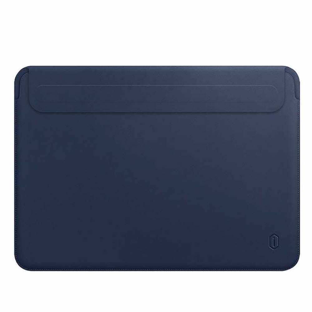Skórzane etui WiWu PU do MacBooka Pro 15" USB-C - granatowe