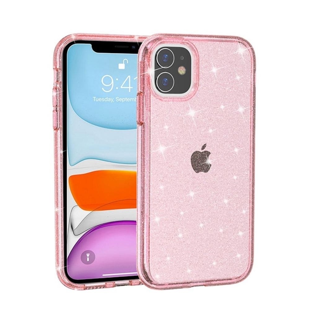 Etui Innocent Crystal Glitter Pro do iPhone'a 8/7 Plus - różowe