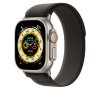Apple Watch Ultra GPS + Cellular, 49mm Titanium Case - Trail Fabric Loop - Black/Gray