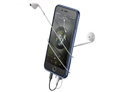 1116 baseus audio 2x lightning case iphone 8 7 blue