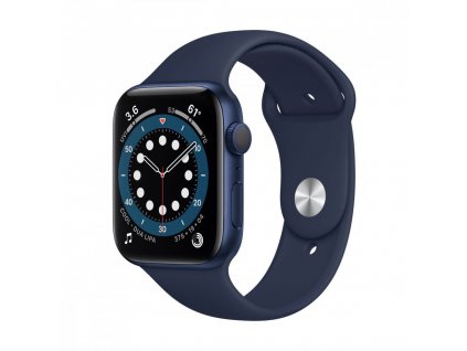 Apple Watch Series 6 GPS, 40mm Blue Aluminium with Deep Navy Sport Band
