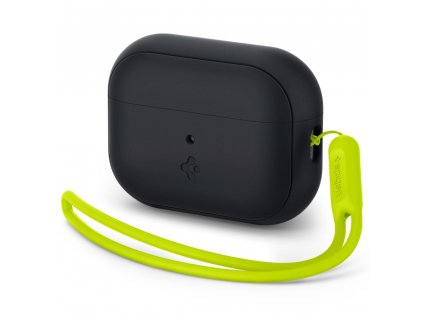 23187 9 spigen silicone fit strap case for apple airpods pro 1 2 black green phantom