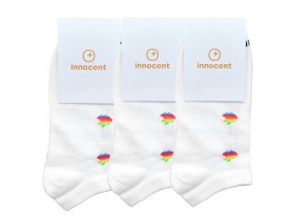 2499 innocent mini isocks apple retro 8bit 3 pack white size 42 46