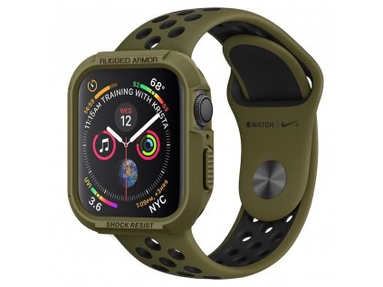 2823 spigen rugged armor apple watch 4 5 44 mm olivovo zelena