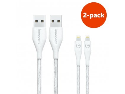 Innocent Magic DuraTek Lightning Cable 1,5m 2-pack - White