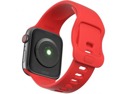 3870 innocent sport silikonovy remienok na hodinky apple watch 38 40 41 mm cerveny