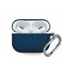 13269 innocent california silicone airpods pro obal with carabiner navy blue