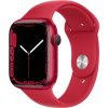 apple watch series 7 gps 45mm pouzdro z cerveneho hliniku s cervenym sportovnim reminkem 216193 266521