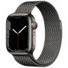 apple watch series 7 gps cellular 41mm pouzdro z grafitove sede oceli s grafitovym milanskym tahem 216892 269341