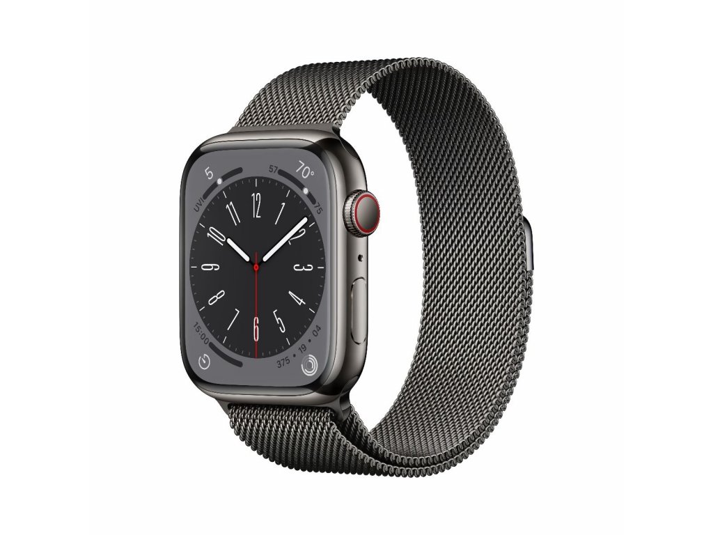 czcs watchs8 cellular q422 45mm graphite stainless steel graphite milanese loop pdp image position 1